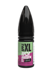 10× Riot Squad Bar Edition Nic Salt E‑Liquids in Apple XL – a pack of ten 10 ml bottles featuring a formulated with smooth nicotine salt and a 40/60 PG/VG base for a richer vapor experience.